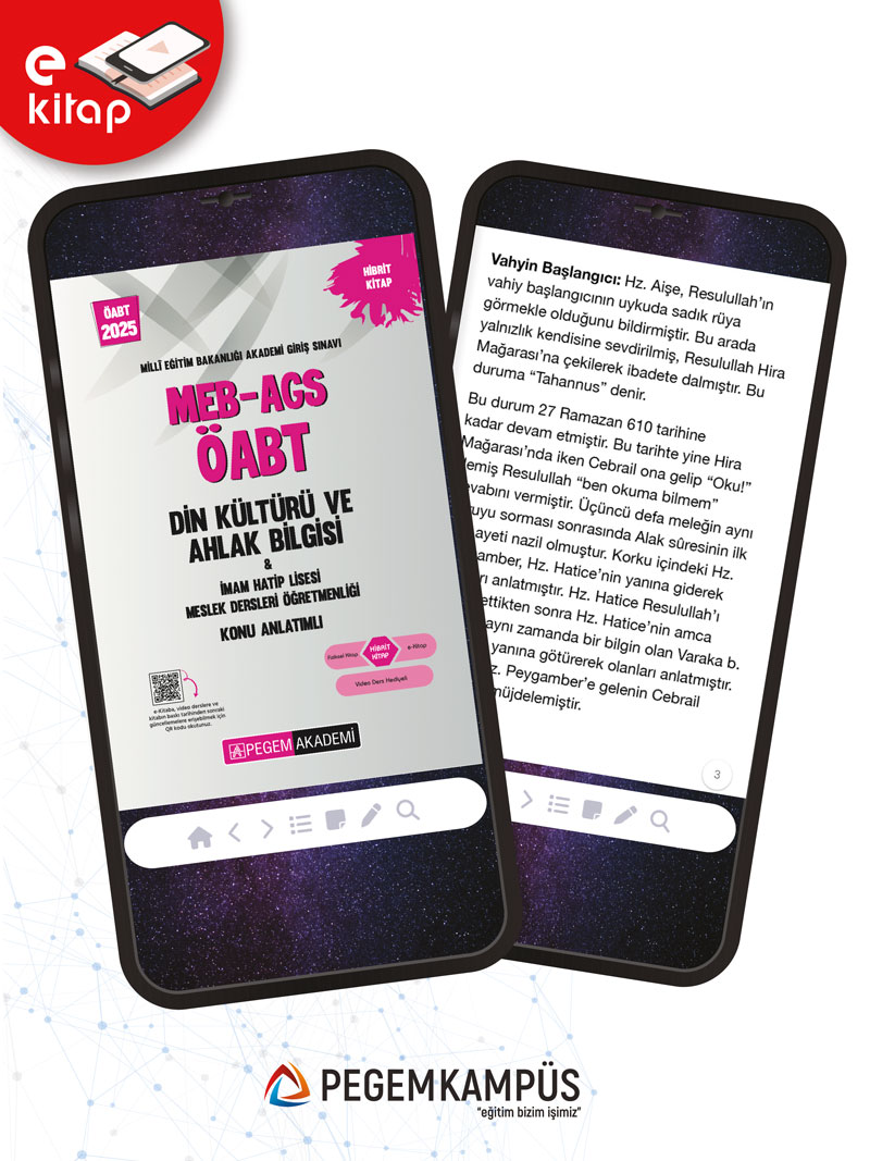 2025 MEB-AGS ÖABT Din Kültürü Ve Ahlak Bilgisi Öğretmenliği Konu Anlatımlı E-Kitap