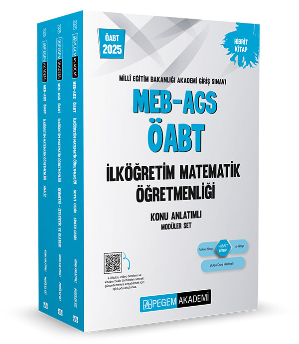 2025 MEB-AGS-ÖABT İlköğretim Matematik Öğretmenliği Konu Anlatımlı (3 Kitap) 2025 MEB-AGS-ÖABT İlköğretim Matematik Öğretmenliği Konu Anlatımlı (3 Kitap)