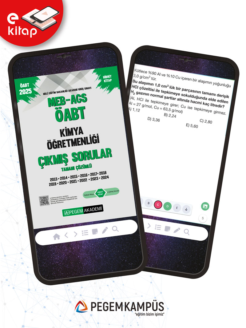 2025 MEB-AGS ÖABT Kimya Öğretmenliği Tamamı Çözümlü E-Çıkmış Sorular