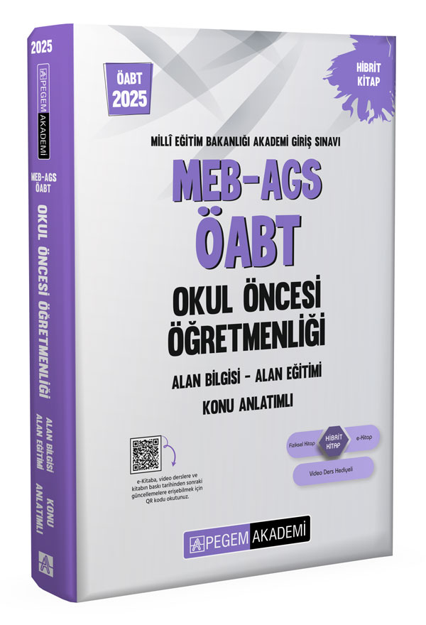 2025 MEB-AGS-ÖABT Okul Öncesi Öğretmenliği Alan Bilgisi - Alan Eğitimi - Konu Anlatımlı 2025 MEB-AGS-ÖABT Okul Öncesi Öğretmenliği Alan Bilgisi - Alan Eğitimi - Konu Anlatımlı