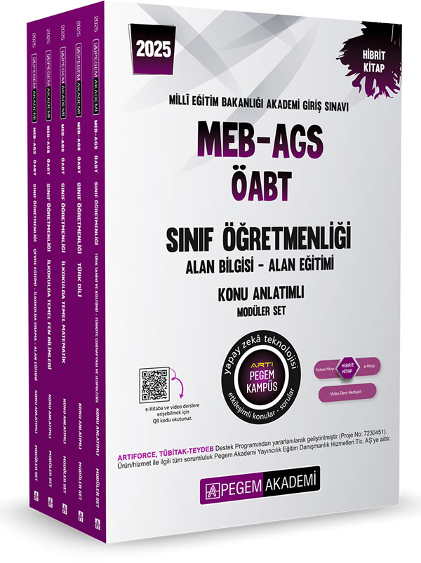 2025 MEB-AGS-ÖABT Sınıf Öğretmenliği Alan Bilgisi - Alan Eğitimi Konu Anlatımlı Set (5 Kitap) 2025 MEB-AGS-ÖABT Sınıf Öğretmenliği Alan Bilgisi - Alan Eğitimi Konu Anlatımlı Set (5 Kitap)