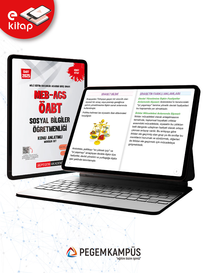 2025 MEB-AGS ÖABT Sosyal Bilgiler Öğretmenliği Konu Anlatımlı E-Kitap Seti