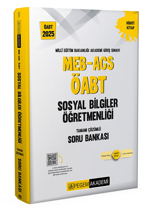 2025 MEB-AGS-ÖABT Sosyal Bilgiler Öğretmenliği Tamamı Çözümlü Soru Bankası
