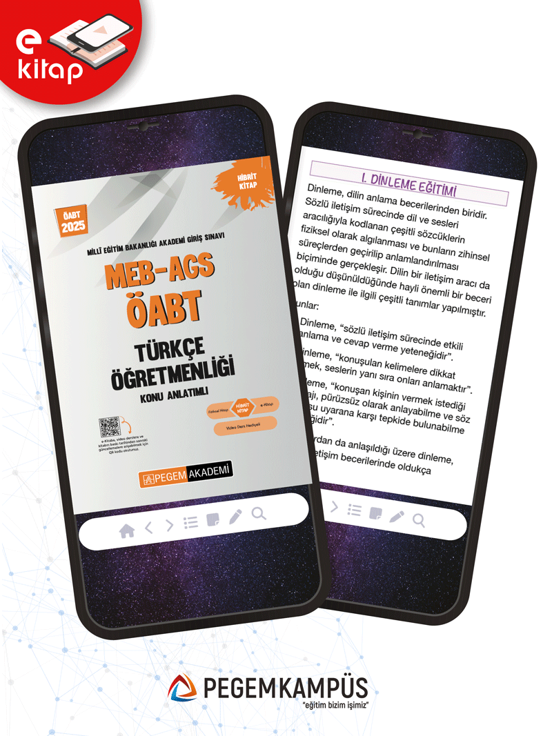 2025 MEB-AGS ÖABT Türkçe Öğretmenliği Konu Anlatımlı E-Kitap