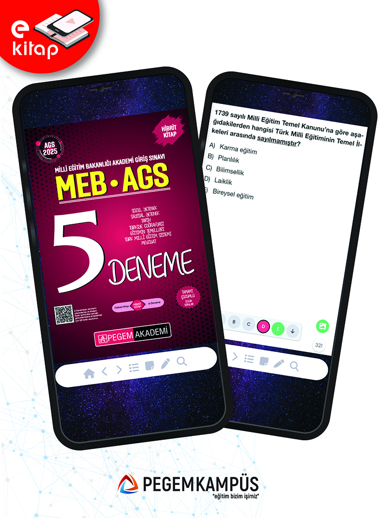 2025 MEB-AGS Tamamı Çözümlü 5 E-Deneme