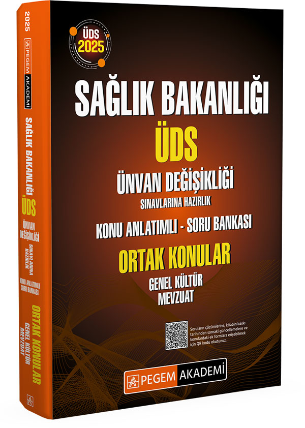 2025 ÜDS Sağlık Bakanlığı Ünvan Değişikliği Sınavlarına Hazırlık Konu Anlatımlı Soru Bankası Ortak Konular Genel Kültür Mevzuat 2025 ÜDS Sağlık Bakanlığı Ünvan Değişikliği Sınavlarına Hazırlık Konu Anlatımlı Soru Bankası Ortak Konular Genel Kültür Mevzuat