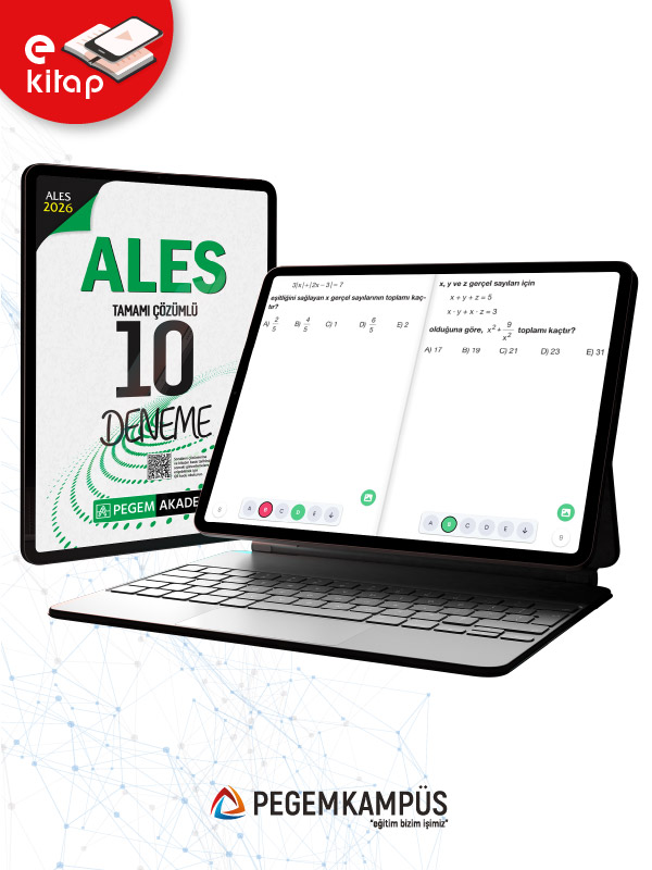 2026 ALES Tamamı Çözümlü 10 E-Deneme