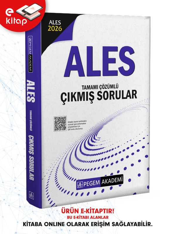 2026 ALES Tamamı Çözümlü Çıkmış Sorular (e-kitap)