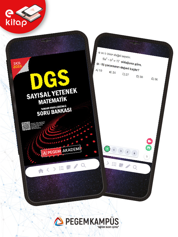 2026 DGS Sayısal Yetenek Matematik Tamamı Video Çözümlü E-Soru Bankası
