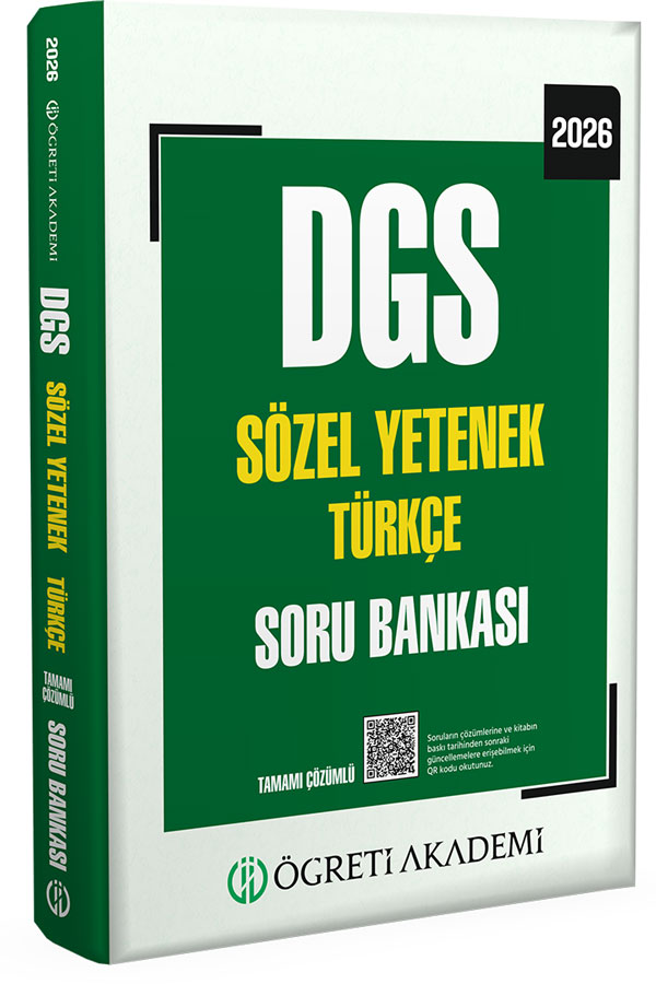 2026 DGS Sözel Yetenek Türkçe Tamamı Çözümlü Soru Bankası