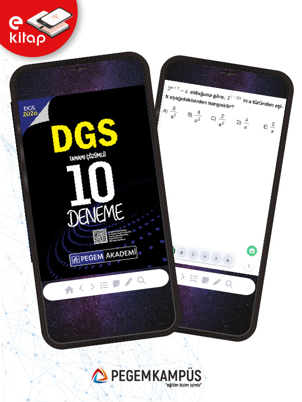 2026 DGS Tamamı Çözümlü 10 E-Deneme