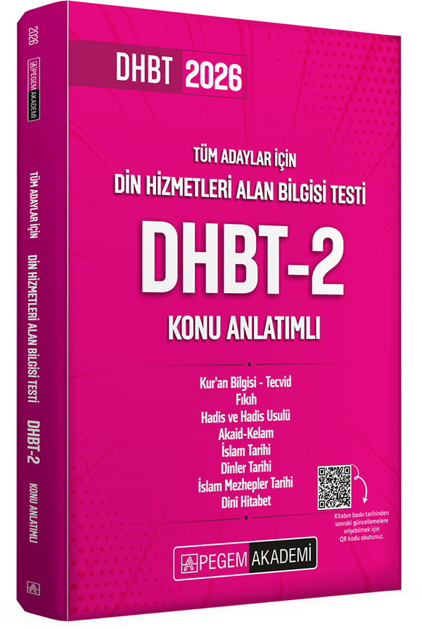 2026 Din Hizmetleri Alan Bilgisi Testi DHBT-2 Konu Anlatımlı