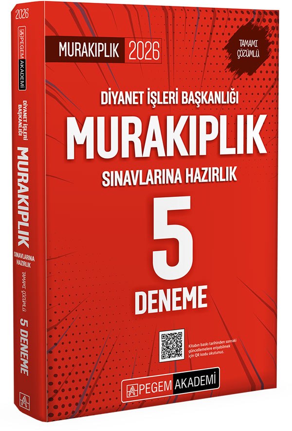 2026 Diyanet İşleri Başkanlığı Murakıplık Sınavlarına Hazırlık Tamamı Çözümlü 5 Deneme 2026 Diyanet İşleri Başkanlığı Murakıplık Sınavlarına Hazırlık Tamamı Çözümlü 5 Deneme
