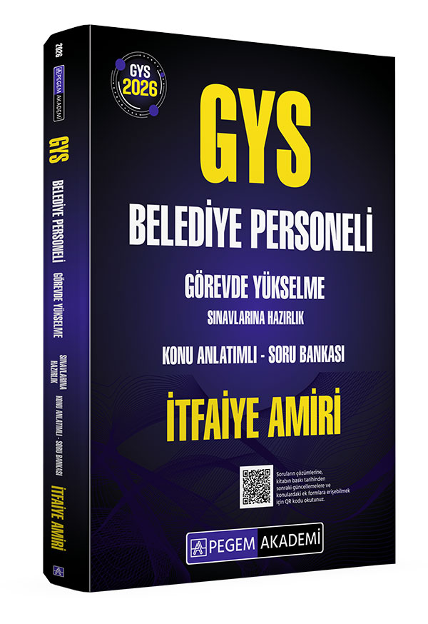 2026 GYS Belediye Personeli Görevde Yükselme Sınavlarına Hazırlık Konu Anlatımlı Soru Bankası İTFAİYE AMİRİ
