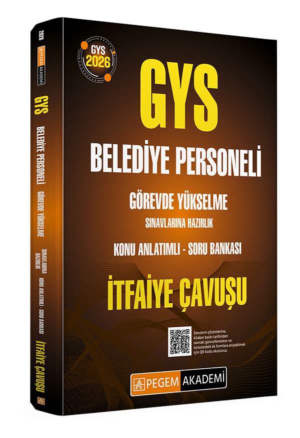 2026 GYS Belediye Personeli Görevde Yükselme Sınavlarına Hazırlık Konu Anlatımlı Soru Bankası İTFAİYE ÇAVUŞU 2026 GYS Belediye Personeli Görevde Yükselme Sınavlarına Hazırlık Konu Anlatımlı Soru Bankası İTFAİYE ÇAVUŞU