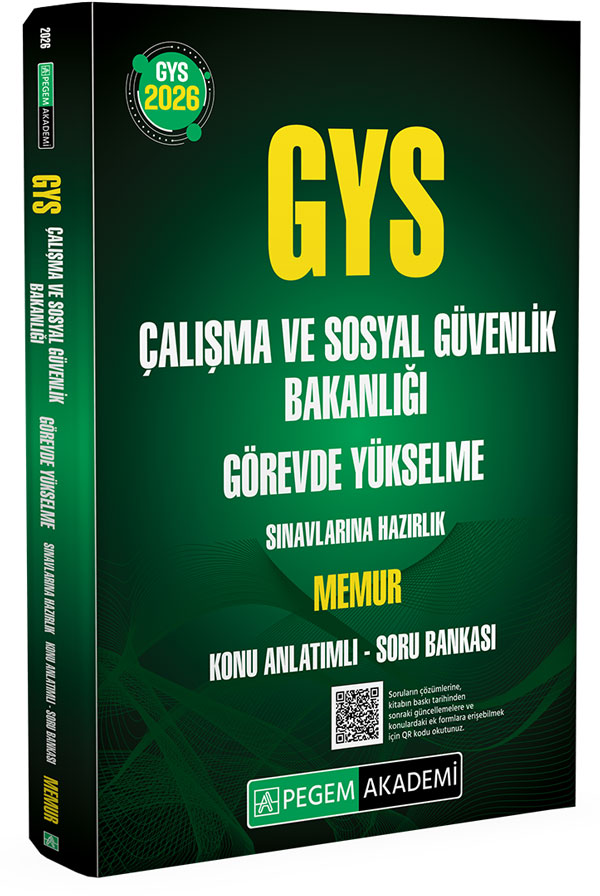 2026 GYS Çalışma ve Sosyal Güvenlik Bakanlığı Görevde Yükselme Sınavlarına Hazırlık MEMUR Konu Anlatımlı Soru Bankası 2026 GYS Çalışma ve Sosyal Güvenlik Bakanlığı Görevde Yükselme Sınavlarına Hazırlık MEMUR Konu Anlatımlı Soru Bankası