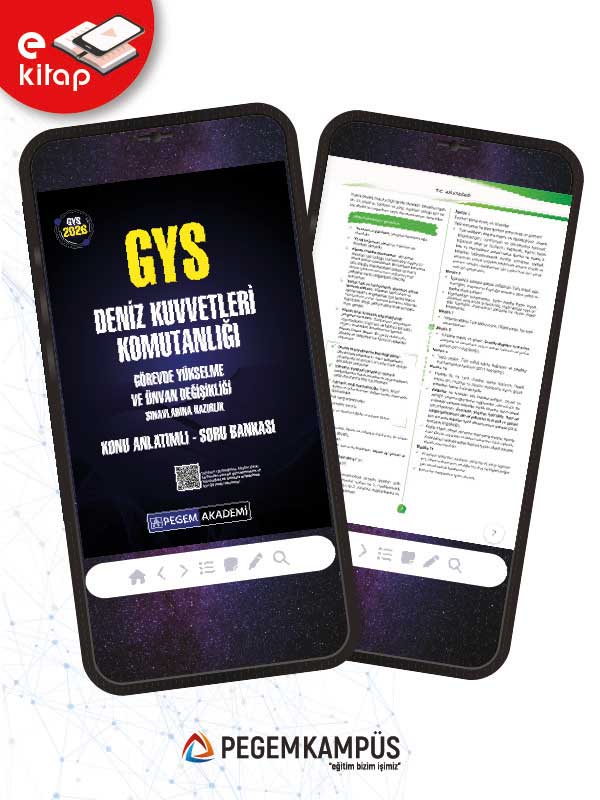 2026 GYS Deniz Kuvvetleri Komutanlığı Görevde Yükselme ve Ünvan Değişikliği Sınavlarına Hazırlıkö Konu Anlatımlı Soru Bankası E-Kitap