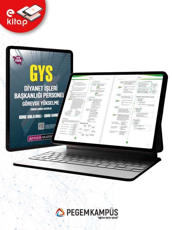 2026 GYS Diyanet İşleri Başkanlığı Personeli Görevde Yükselme Sınavlarına Hazırlık Konu Anlatımlı Soru Bankası E-Kitap