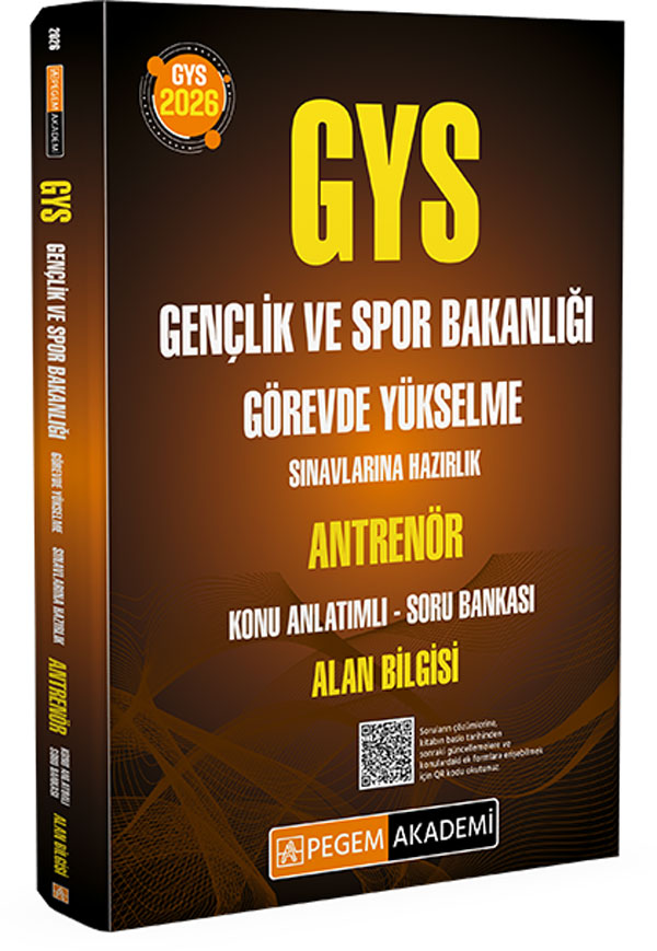 2026 GYS Gençlik ve Spor Bakanlığı Görevde Yükselme Sınavlarına Hazırlık ANTRENÖR Konu Anlatımlı Soru Bankası Alan Bilgisi