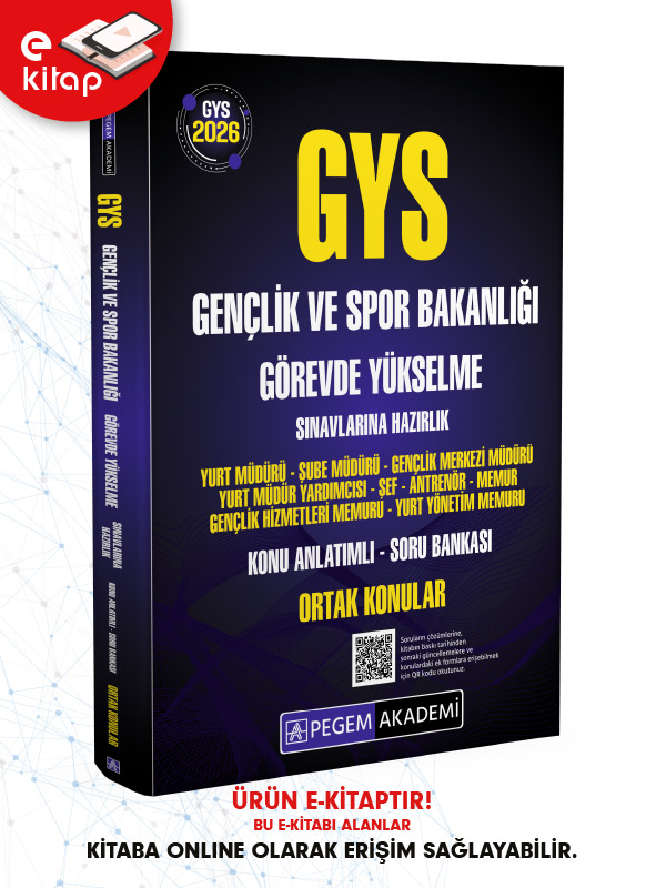 2026 GYS Gençlik ve Spor Bakanlığı Görevde Yükselme Sınavlarına Hazırlık Konu Anlatımlı Soru Bankası ORTAK KONULAR E-Kitap