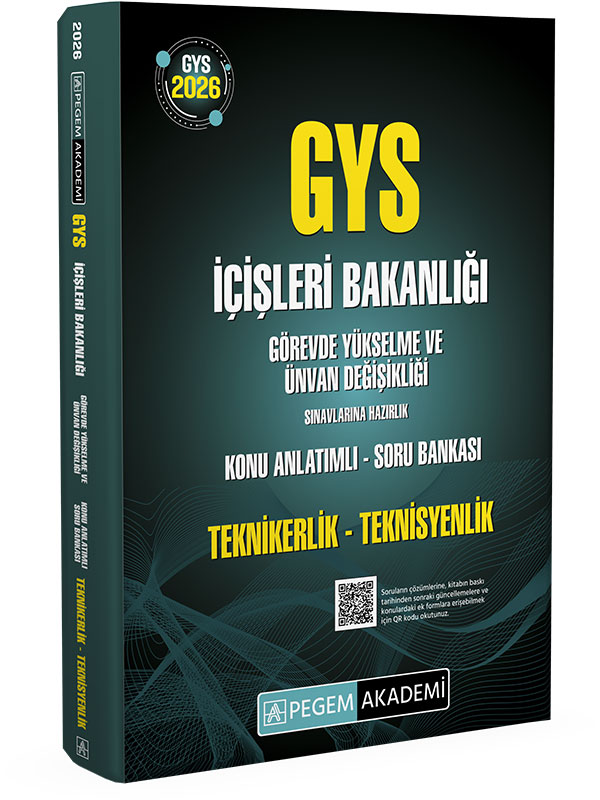 2026 GYS İçişleri Bakanlığı Görevde Yükselme Ve Ünvan Değişikliği Sınavlarına Hazırlık Teknikerlik-Teknisyenlik Konu Anlatımlı Soru Bankası