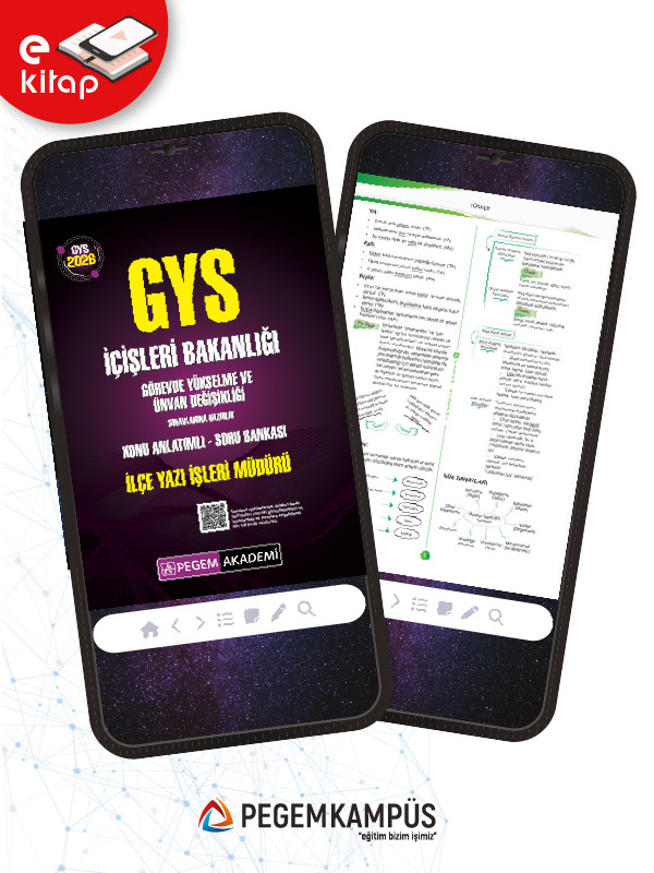 2026 GYS İçişleri Bakanlığı Görevde Yükselme ve Ünvan Değişikliği Sınavlarına Hazırlık İlçe Yazı İşleri Müdürlüğü Konu Anlatımlı Soru Bankası E-Kitap