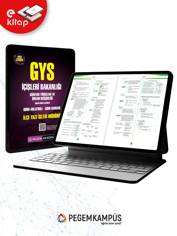 2026 GYS İçişleri Bakanlığı Görevde Yükselme ve Ünvan Değişikliği Sınavlarına Hazırlık İlçe Yazı İşleri Müdürlüğü Konu Anlatımlı Soru Bankası E-Kitap