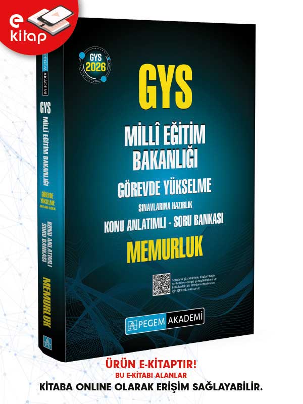 2026 GYS MEB Görevde Yükselme Sınavlarına Hazırlık Konu Anlatımlı Soru Bankası MEMURLUK E-Kitap 2026 GYS MEB Görevde Yükselme Sınavlarına Hazırlık Konu Anlatımlı Soru Bankası MEMURLUK E-Kitap