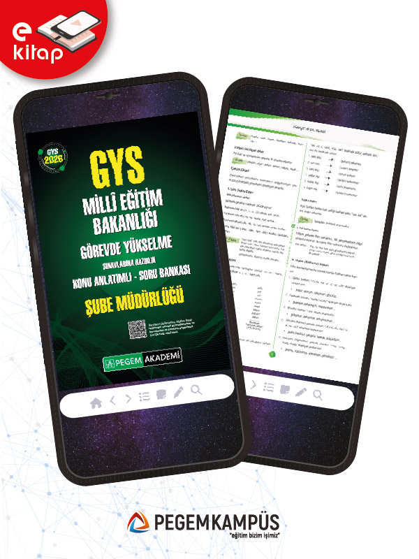 2026 GYS MEB Görevde Yükselme Sınavlarına Hazırlık Konu Anlatımlı Soru Bankası ŞUBE MÜDÜRLÜĞÜ SAYMANLIK (e-kitap)