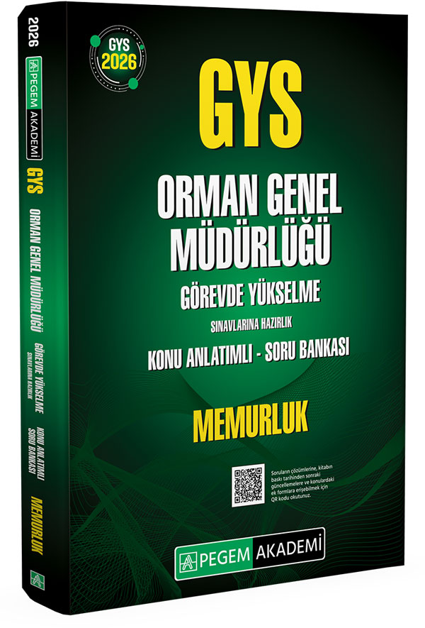 2026 GYS Orman Genel Müdürlüğü Görevde Yükselme Sınavlarına Hazırlık Konu Anlatımlı Soru Bankası - MEMURLUK