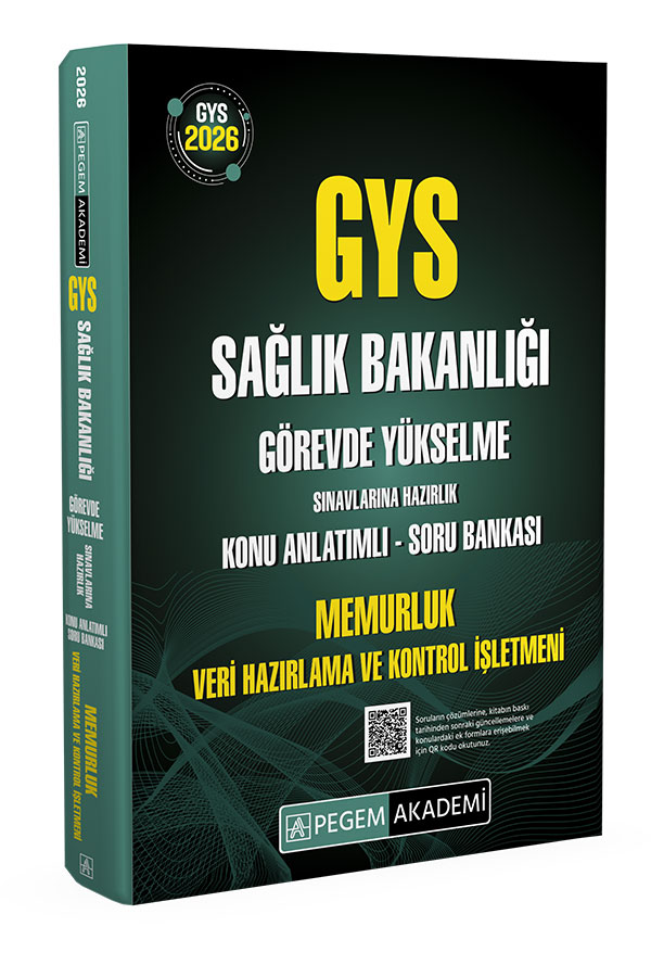 2026 GYS Sağlık Bakanlığı Görevde Yükselme Sınavlarına Hazırlık Konu Anlatımlı Soru Bankası MEMURLUK VERİ HAZIRLAMA ve KONTROL İŞLETMENİ