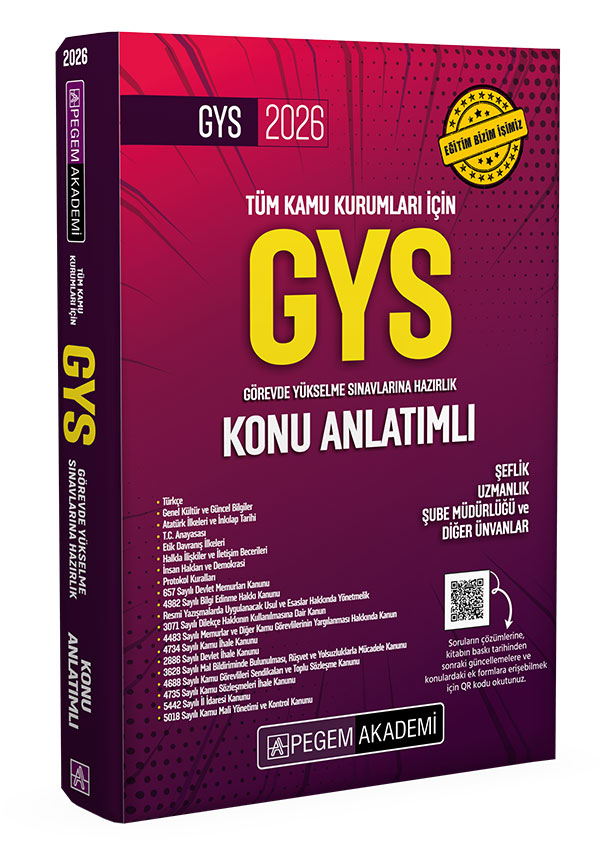 2026 Tüm Kamu Kurumları İçin Görevde Yükselme Sınavlarına Hazırlık Konu Anlatımlı 2026 Tüm Kamu Kurumları İçin Görevde Yükselme Sınavlarına Hazırlık Konu Anlatımlı