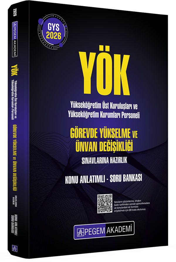 2026 GYS YÖK Görevde Yükselme ve Ünvan Değişikliği Sınavlarına Hazırlık Konu Anlatımlı Soru Bankası