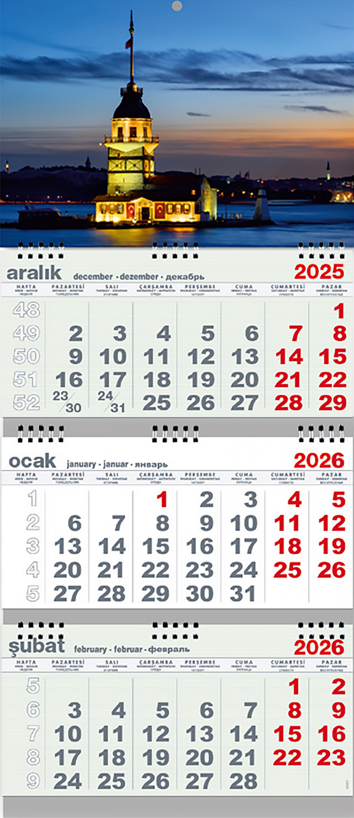 2026 Gemici Takvim - Kız Kulesi 2026 Gemici Takvim - Kız Kulesi