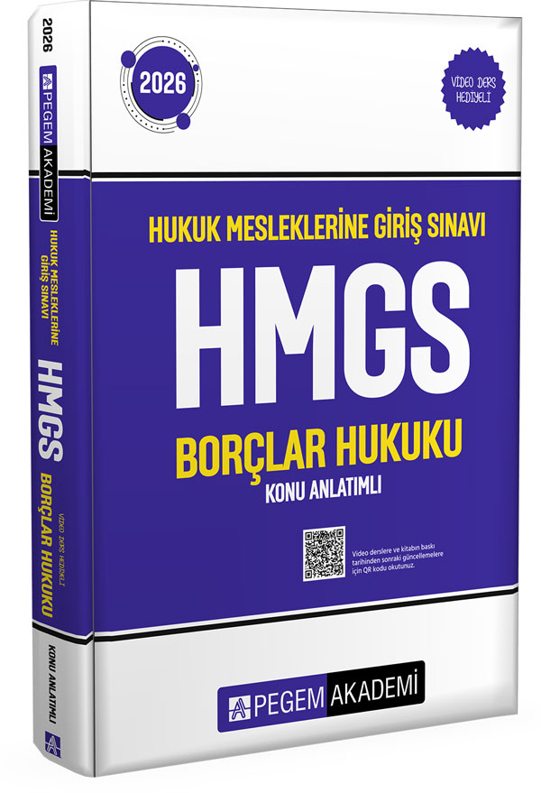2026 Hukuk Mesleklerine Giriş Sınavı HMGS Borçlar Hukuku Konu Anlatımlı 2026 Hukuk Mesleklerine Giriş Sınavı HMGS Borçlar Hukuku Konu Anlatımlı