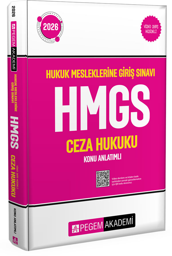 2026 Hukuk Mesleklerine Giriş Sınavı HMGS Ceza Hukuku Konu Anlatımlı 2026 Hukuk Mesleklerine Giriş Sınavı HMGS Ceza Hukuku Konu Anlatımlı