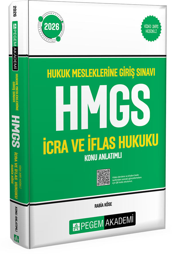 2026 Hukuk Mesleklerine Giriş Sınavı HMGS İcra ve İflas Hukuku Konu Anlatımlı 2026 Hukuk Mesleklerine Giriş Sınavı HMGS İcra ve İflas Hukuku Konu Anlatımlı