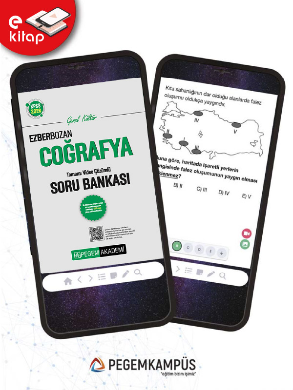 2026 KPSS Genel Kültür Coğrafya Tamamı Video Çözümlü Ezberbozan E-Soru Bankası