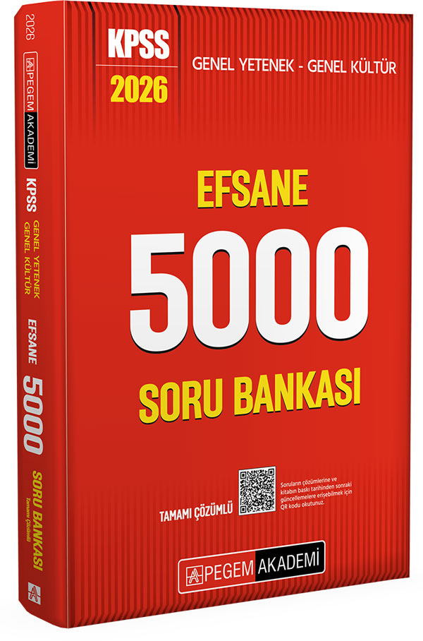 2026 KPSS Genel Yetenek Genel Kültür Efsane 5000 Tamamı Çözümlü Soru Bankası 2026 KPSS Genel Yetenek Genel Kültür Efsane 5000 Tamamı Çözümlü Soru Bankası