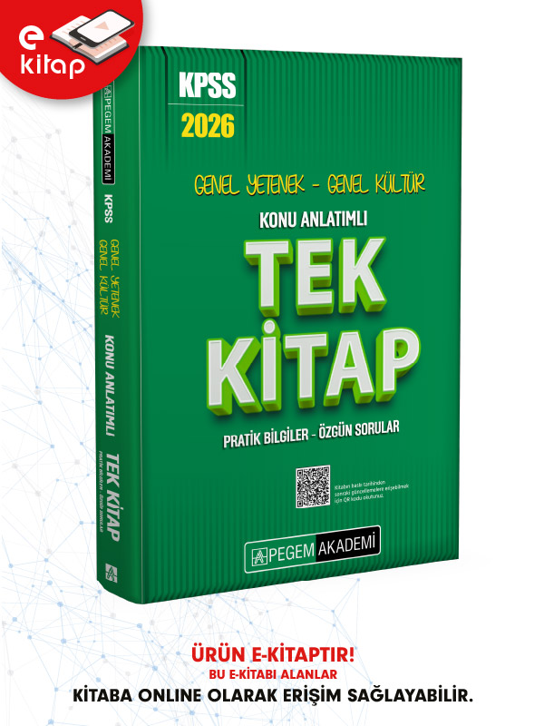 2026 KPSS Genel Yetenek Genel Kültür Konu Anlatımlı Tek Kitap (e-kitap)