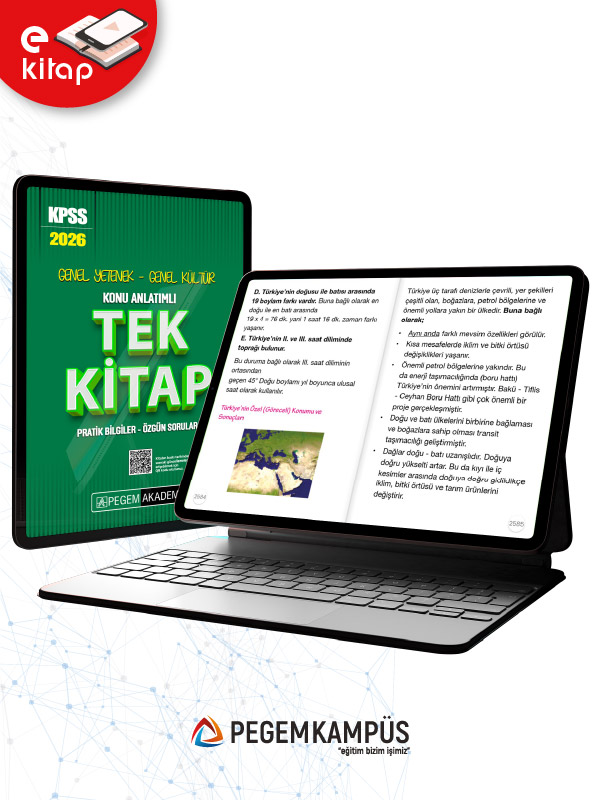 2026 KPSS Genel Yetenek Genel Kültür Konu Anlatımlı Tek Kitap (e-kitap)