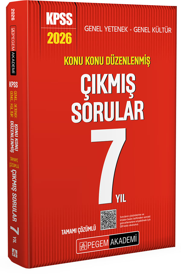2026 KPSS Genel Yetenek Genel Kültür Konu Konu Düzenlenmiş Tamamı Çözümlü Çıkmış Sorular 7 Yıl