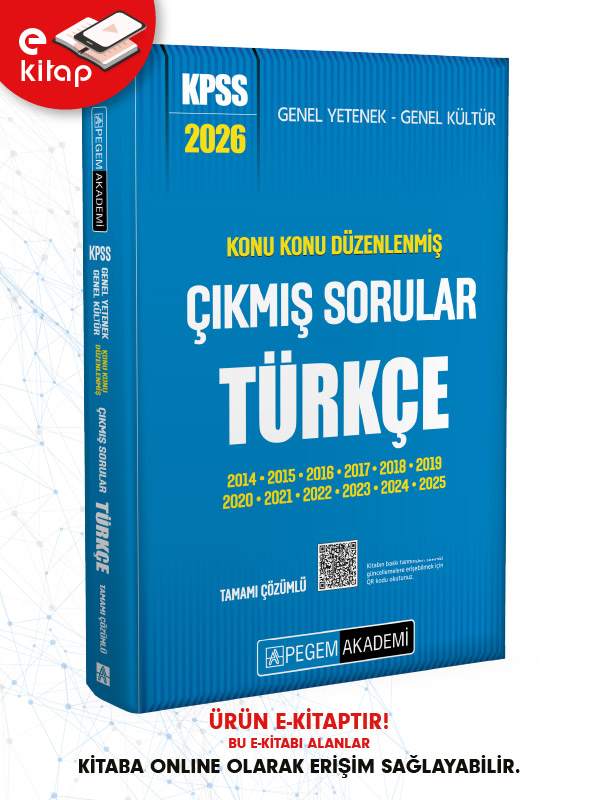 2026 KPSS Genel Yetenek Genel Kültür Konu Konu Düzenlenmiş Tamamı Çözümlü Çıkmış Sorular TÜRKÇE E-Kitap