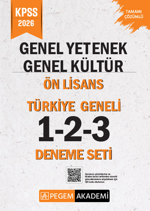 2026 KPSS Genel Yetenek Genel Kültür Lise-Ön Lisans Tamamı Çözümlü Türkiye Geneli 1-2-3 (3'lü Deneme Seti) 2026 KPSS Genel Yetenek Genel Kültür Lise-Ön Lisans Tamamı Çözümlü Türkiye Geneli 1-2-3 (3'lü Deneme Seti)