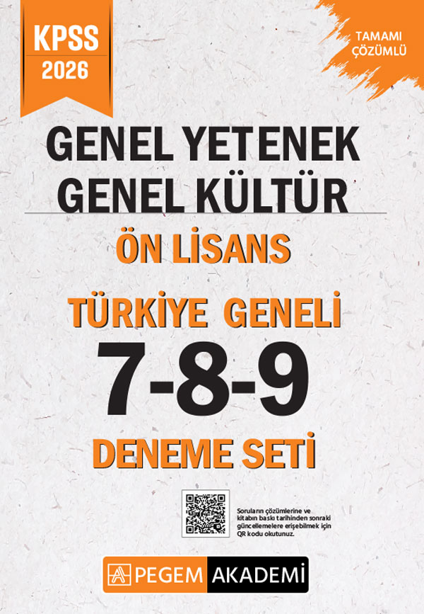 2026 KPSS Genel Yetenek Genel Kültür Lise-Ön Lisans Tamamı Çözümlü Türkiye Geneli 7-8-9 (3'lü Deneme Seti) 2026 KPSS Genel Yetenek Genel Kültür Lise-Ön Lisans Tamamı Çözümlü Türkiye Geneli 7-8-9 (3'lü Deneme Seti)