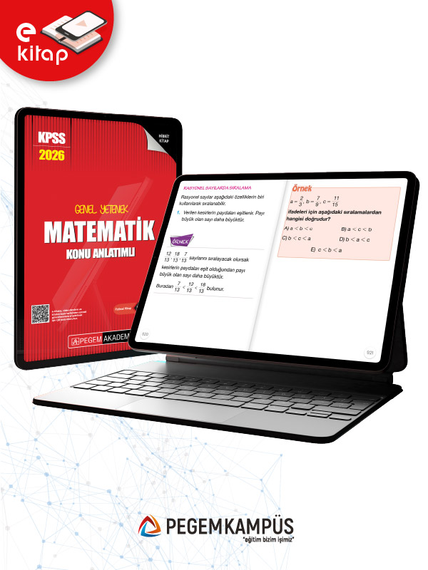 2026 KPSS Genel Yetenek Genel Kültür Matematik Konu Anlatımlı E-Kitap