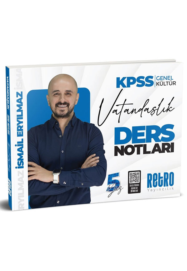 2026 KPSS İsmail Eryılmaz Vatandaşlık Ders Notları Retro Yayıncılık 2026 KPSS İsmail Eryılmaz Vatandaşlık Ders Notları Retro Yayıncılık