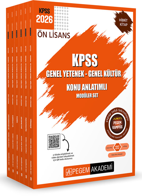 2026 KPSS Ön Lisans Konu Anlatımlı Modüler Set Genel Yetenek Genel Kültür (6 Kitap) 2026 KPSS Ön Lisans Konu Anlatımlı Modüler Set Genel Yetenek Genel Kültür (6 Kitap)