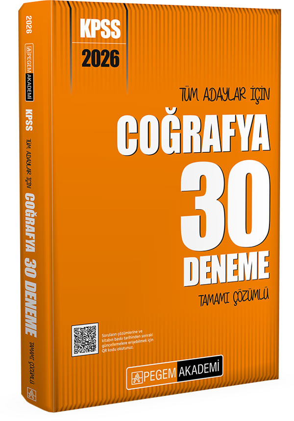 2026 KPSS Tüm Adaylar İçin Coğrafya 30 Deneme Tamamı Çözümlü 2026 KPSS Tüm Adaylar İçin Coğrafya 30 Deneme Tamamı Çözümlü
