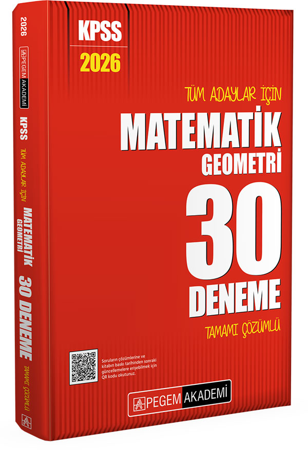2026 KPSS Tüm Adaylar İçin Matematik-Geometri 30 Deneme Tamamı Çözümlü 2026 KPSS Tüm Adaylar İçin Matematik-Geometri 30 Deneme Tamamı Çözümlü